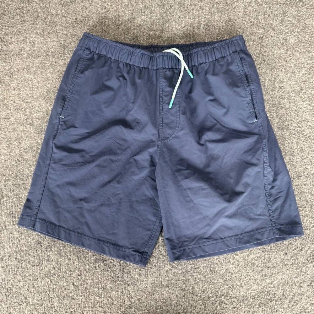 Myles Mens Small Blue Shorts Elastic Waist Athletic Gym Running Workout Stretch
